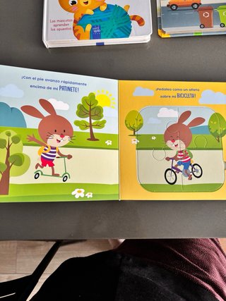 Las mascotas aprenden los opuestos
