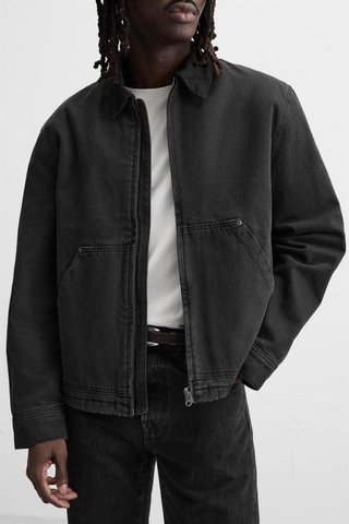 Cazadora Zara Negra Talla XL