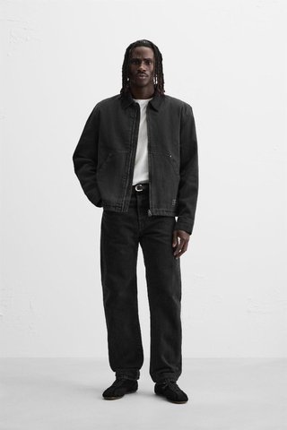 Cazadora Zara Negra Talla XL