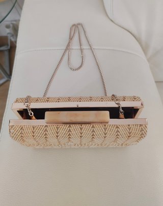 Bolso fiesta rafia tejido