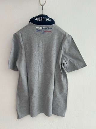 Polo Paul & Shark grigio con scritte