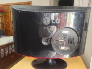 Monitor TV LG 24 Nero/Rosso