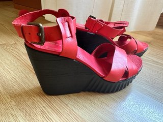 Sandalias Plataforma Adidas Adiprene Rojas
