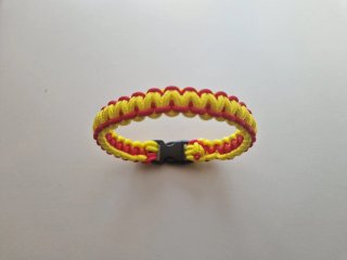 Pulsera Paracord España Mundial Roja y Amarilla