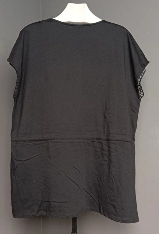 Blusa Yessica bordada negra Talla XL