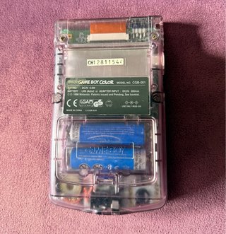 Consola Game Boy Color Trasparente Rosa + 7 Juegos