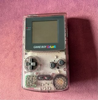 Consola Game Boy Color Trasparente Rosa + 7 Juegos