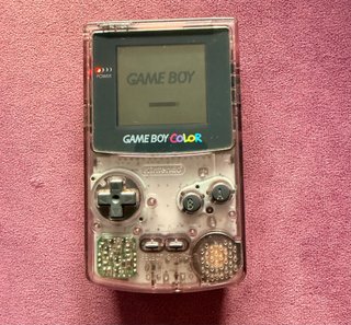 Consola Game Boy Color Trasparente Rosa + 7 Juegos