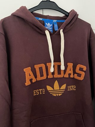 Sudadera Adidas Talla XL Marrón Logo Trefoil