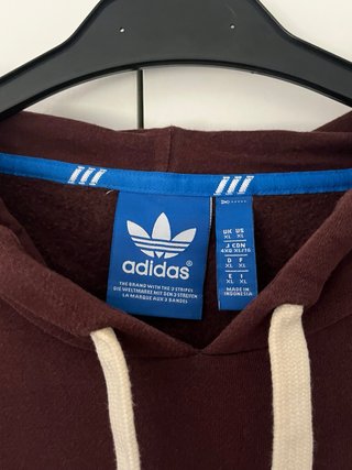 Sudadera Adidas Talla XL Marrón Logo Trefoil