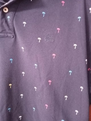 Polo hombre manga corta estampado