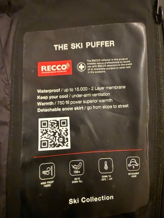 ¡¡POR MUDANZA!! Chaqueta acolchada de ski negra