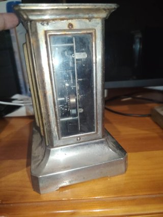 Reloj de mesa antiguo, de carruaje, funciona
