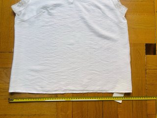 Blusa blanca encaje talla M