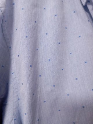 Camisa Pull&Bear Slim Fit Azul Hombre Talla M