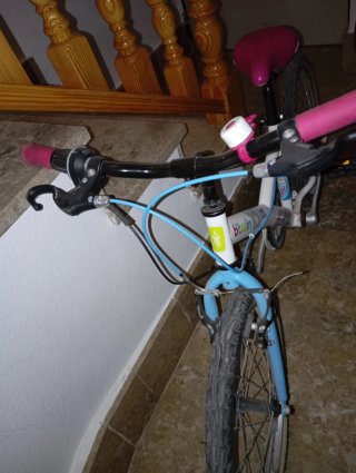 Bicicleta Infantil Btwin 20 Rosa/Azul