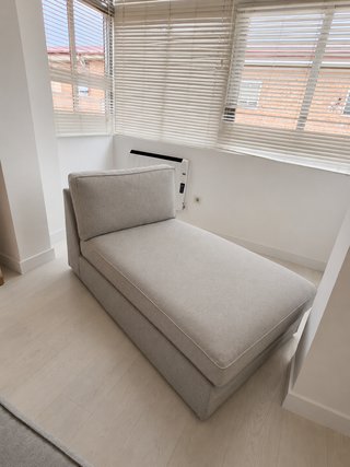 Sofá 3 plazas + chaise longue gris