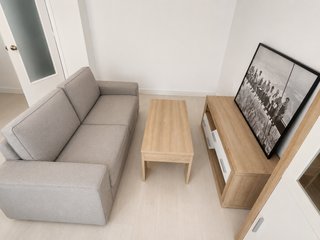 Sofá 3 plazas + chaise longue gris