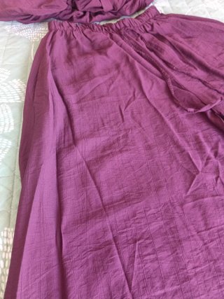 Conjunto palazzo y top burdeos talla M