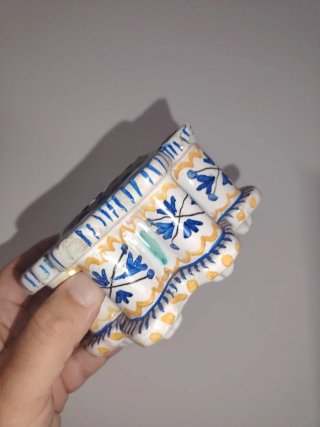 Tintero cerámica, manises.