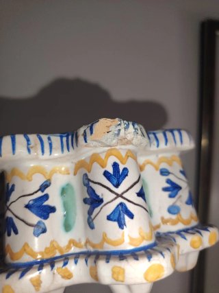 Tintero cerámica, manises.