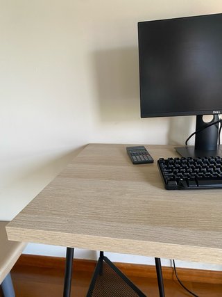 Mesa de estudio/teletrabajo madera y metal