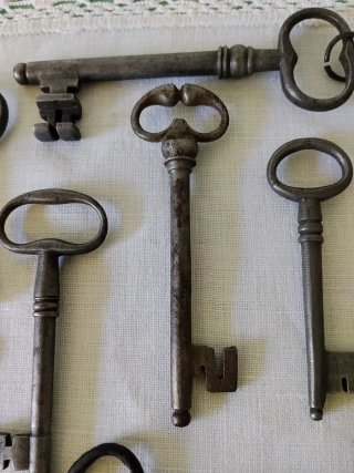 Set 9 Chiavi Vintage Antiche