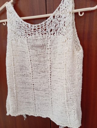 Chaleco calado estilo bohemio