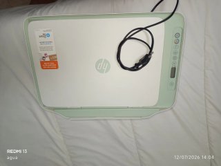 Impresora HP WiFi Verde y Blanca