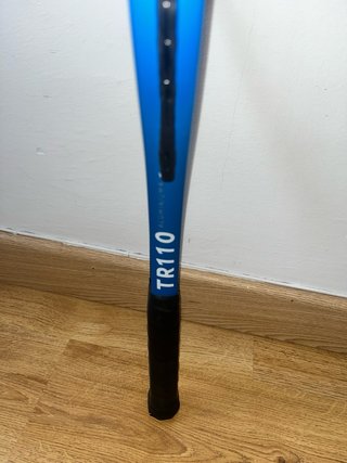 Raqueta de tenis azul