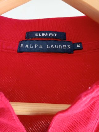 Polo Ralph Lauren Mujer Rojo Talla M Slim Fit