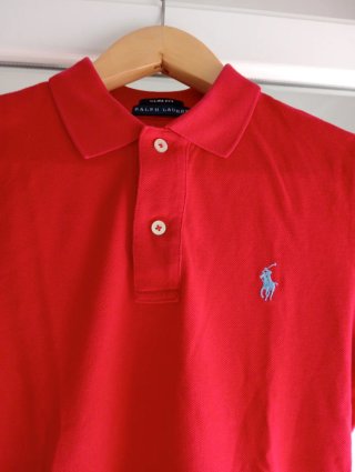 Polo Ralph Lauren Mujer Rojo Talla M Slim Fit