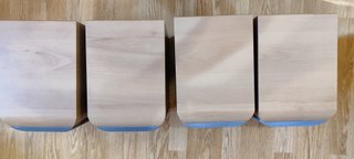 4 altavoces con soportes de pared