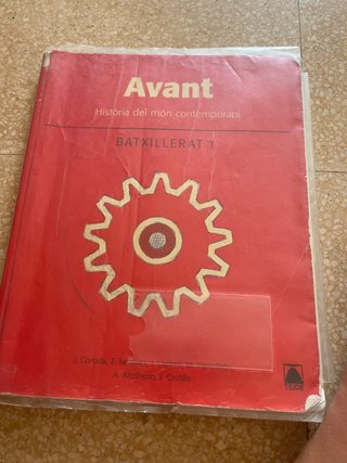 Avant història del món contemporani : batxiller.
