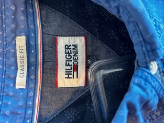 Camisa Tommy Hilfiger Azul Estampada Hombre