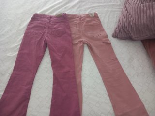 Lote 2 pantalones vaqueros largos brownie y mango