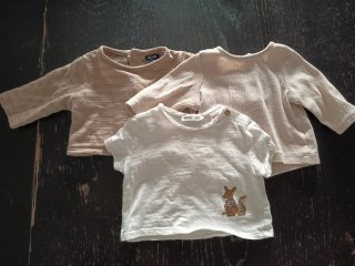 Lote 3 Camisetas Bebé Manga Larga y Corta
