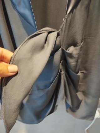 Chaqueta-Blusa de viscosa gris