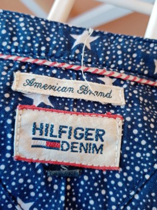 Camicia Tommy Hilfiger donna fantasia stelle blu