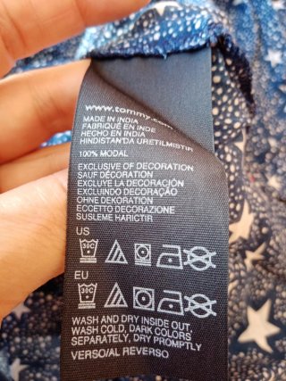 Camicia Tommy Hilfiger donna fantasia stelle blu