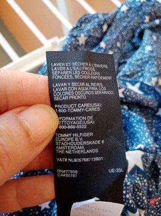 Camicia Tommy Hilfiger donna fantasia stelle blu