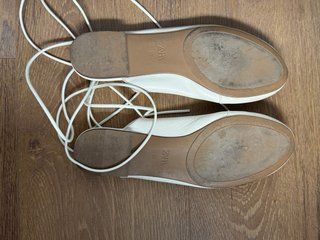 Sandalias Zara Blancas Atadas