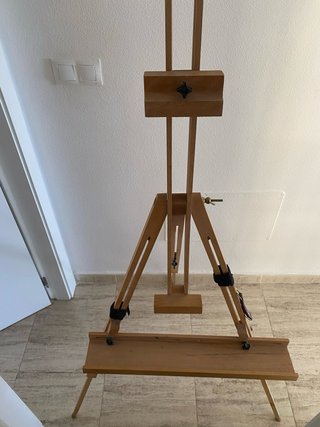 Caballete de pintor de madera