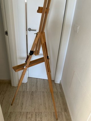 Caballete de pintor de madera