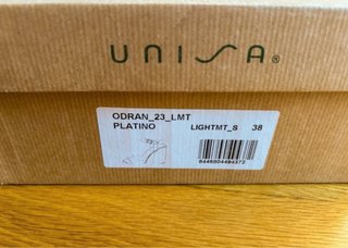 Sandalias Unisa Odran Tacon Ancho Doradas