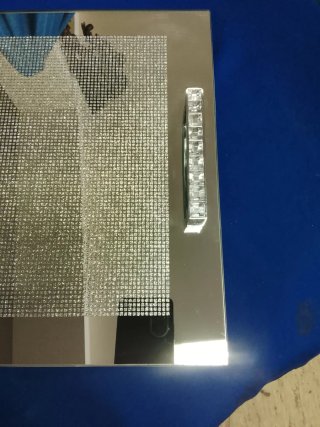Bandeja decorativa cristal y metal