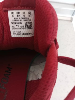 Zapatillas Puma Hombre Casual Rojas y Blancas