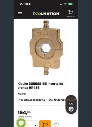 crimpadora bateria klauke EK354ML