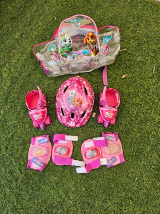 Pack Patines Patrulla Canina + Casco y Proteccione