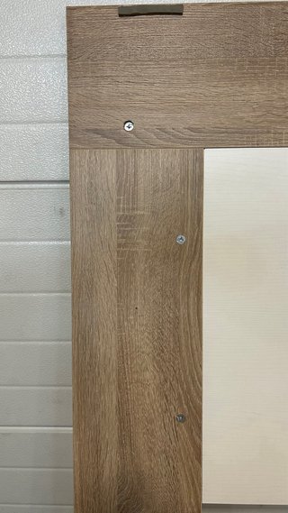 Cabecero de cama madera y blanco